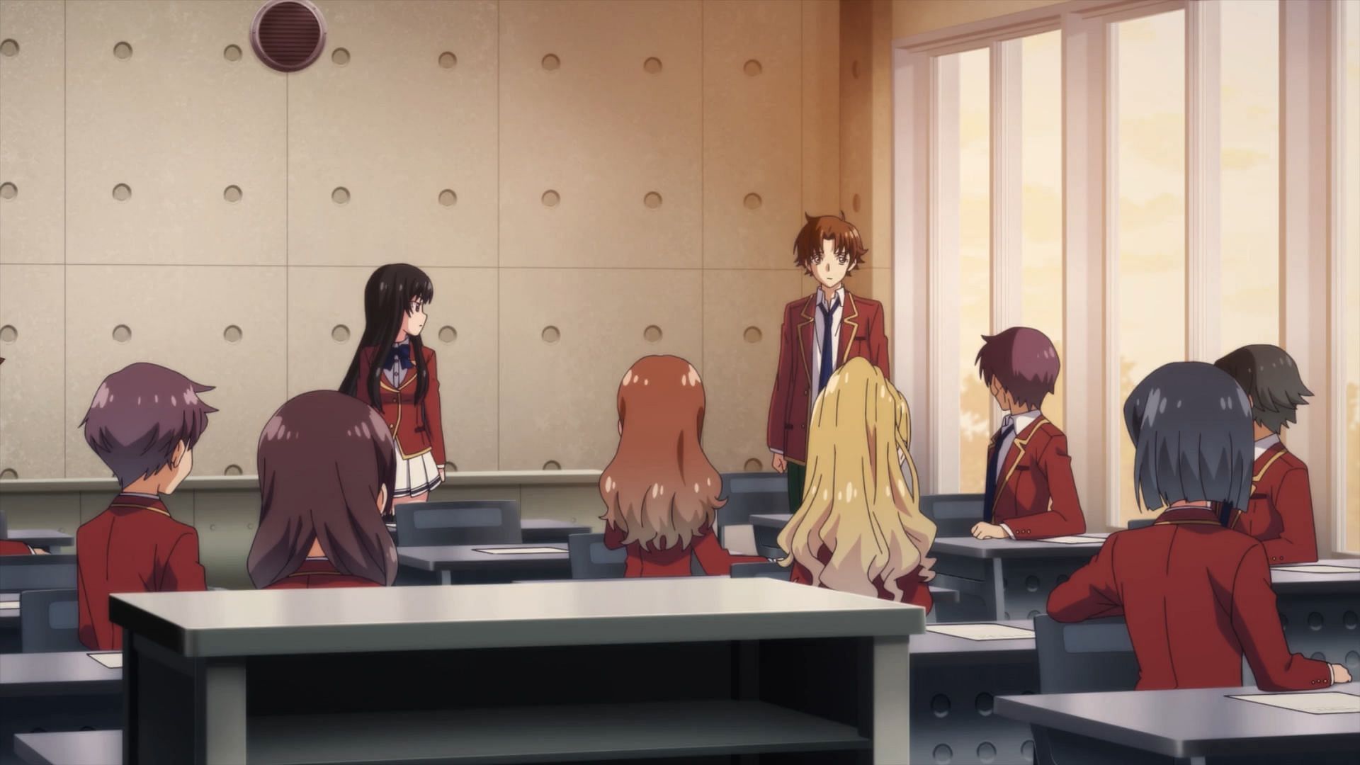 Kiyotaka steps up to become the leader, as seen in Classroom of the Elite Season 3, episode 9 (Image via Lerche)