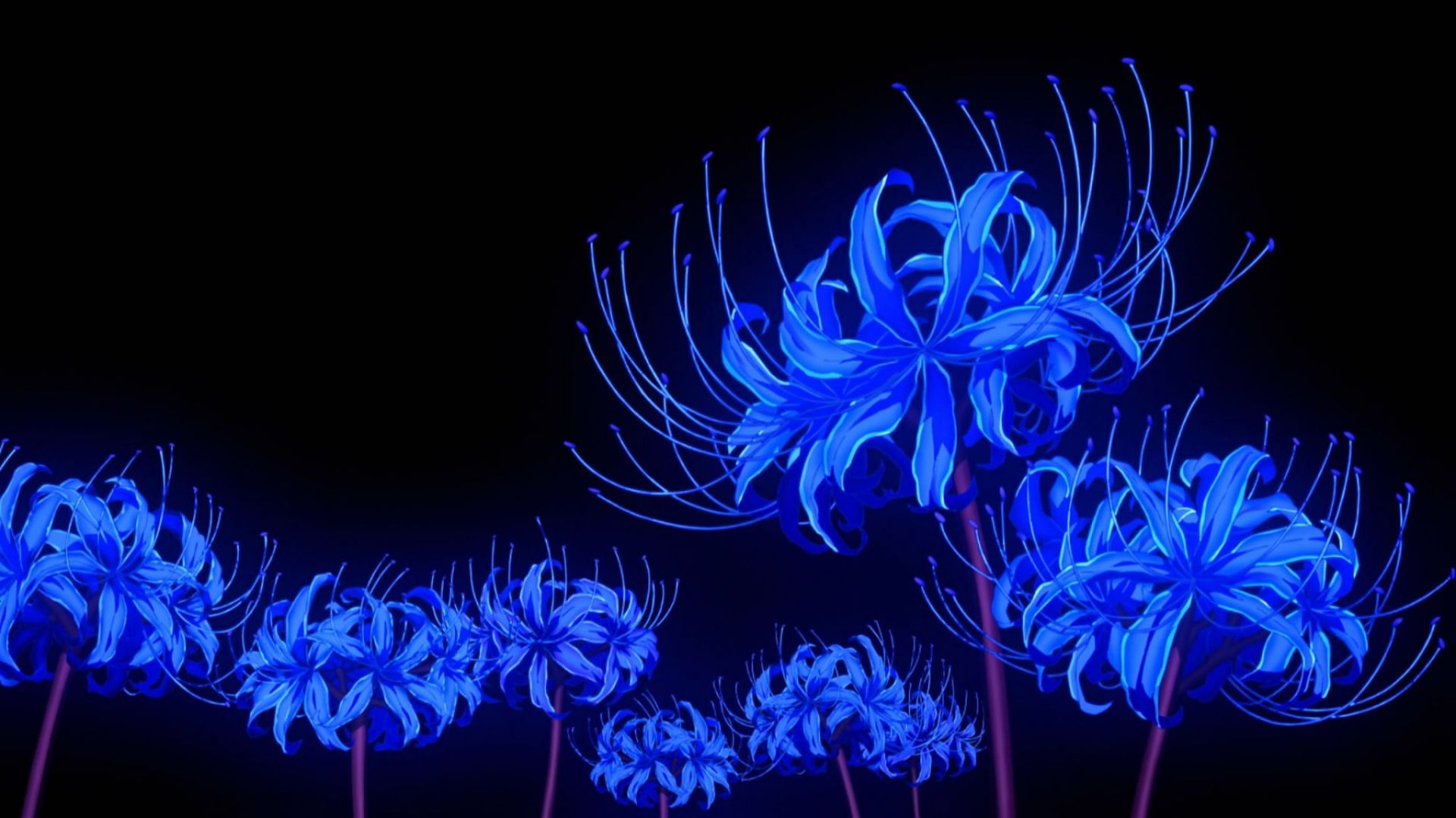 Blue Spider Lily as seen in the anime series (Image via Ufotable)
