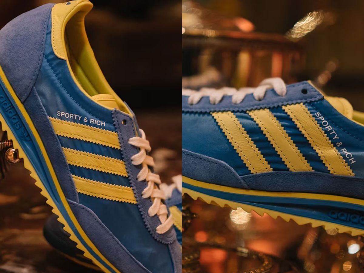 Sporty &amp; Rich x Adidas SL72 &ldquo;Blue/Yellow&rdquo; sneakers
