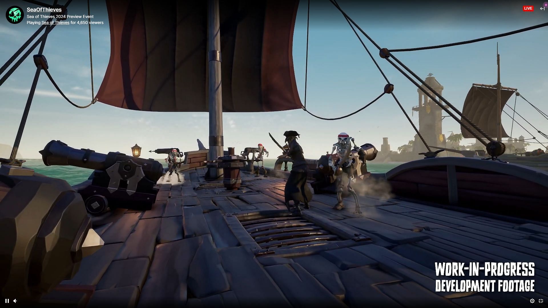 Bone Caller spawns skeletons on enemy ships (Image via Rare)