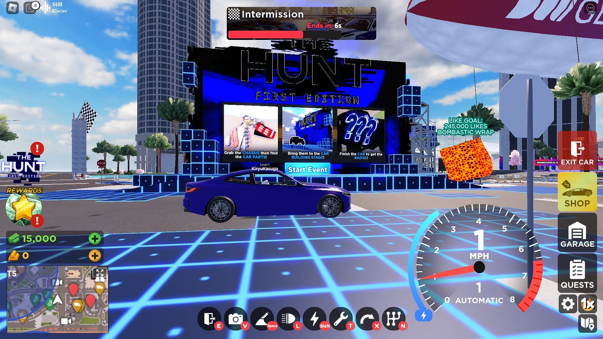 The Hunt stage (Image via Roblox)