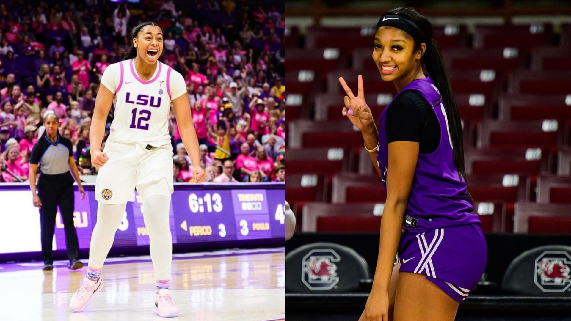 Mikaylah Williams and Angel Reese share a cute social media moment.