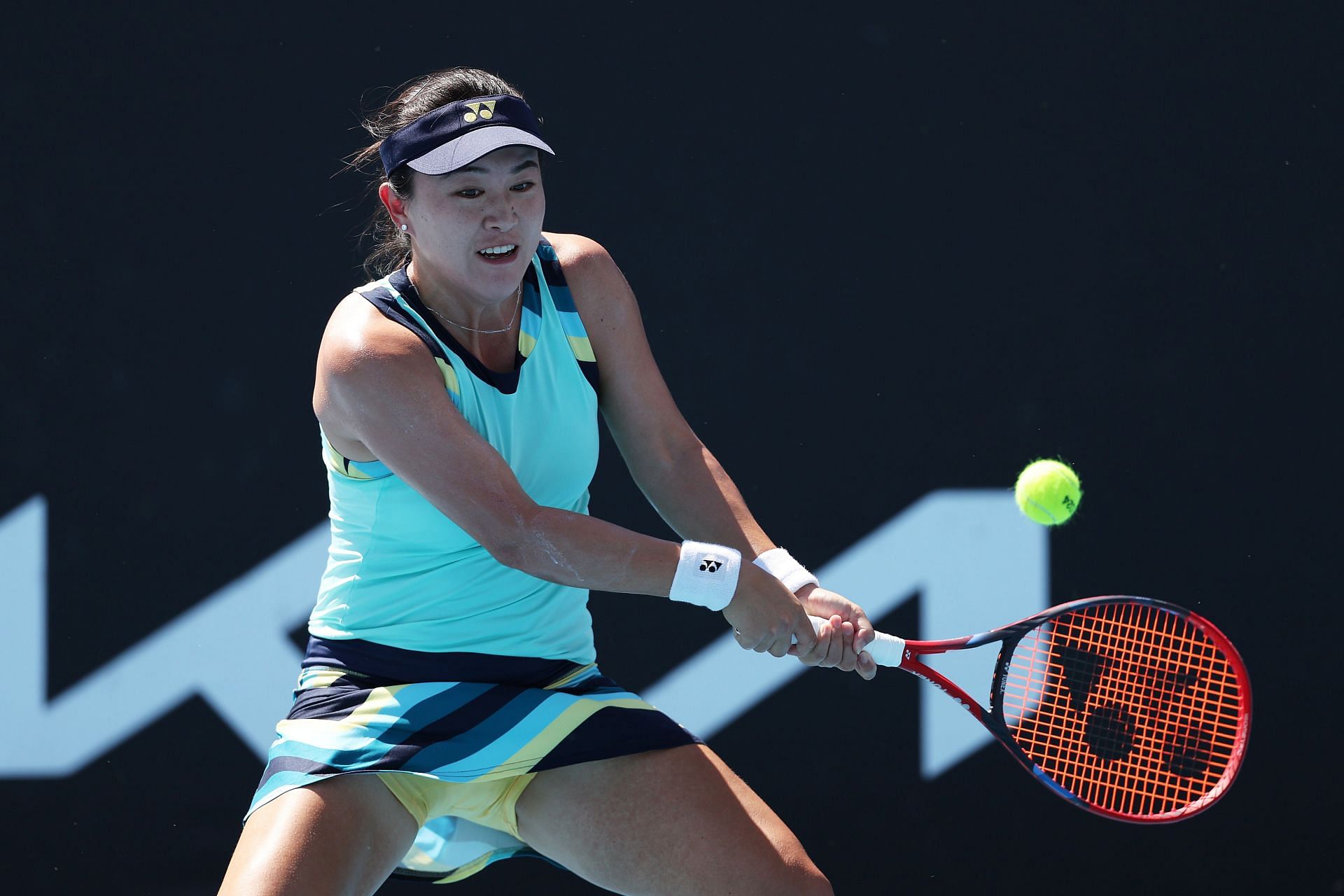 Zhu Lin at the 2024 Australian Open.