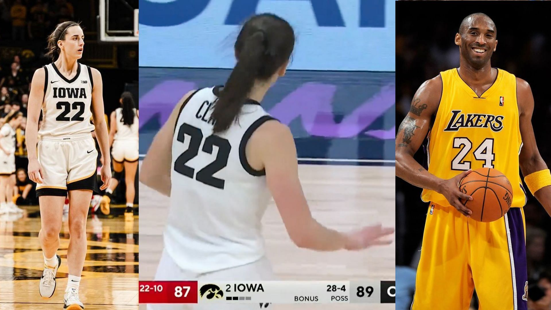 Caitlin Clark hits the Kobe Bryant &quot;chill&quot; gesture