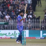 Usman Khan after a century against United (credits: X / MultanSultans)