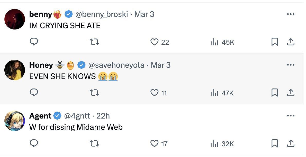 Internet users&#039; reactions explored as Sydney makes fun of her movie, Madame Web as she promotes her upcoming movie on SNL. (Image via @PopBase/ X)