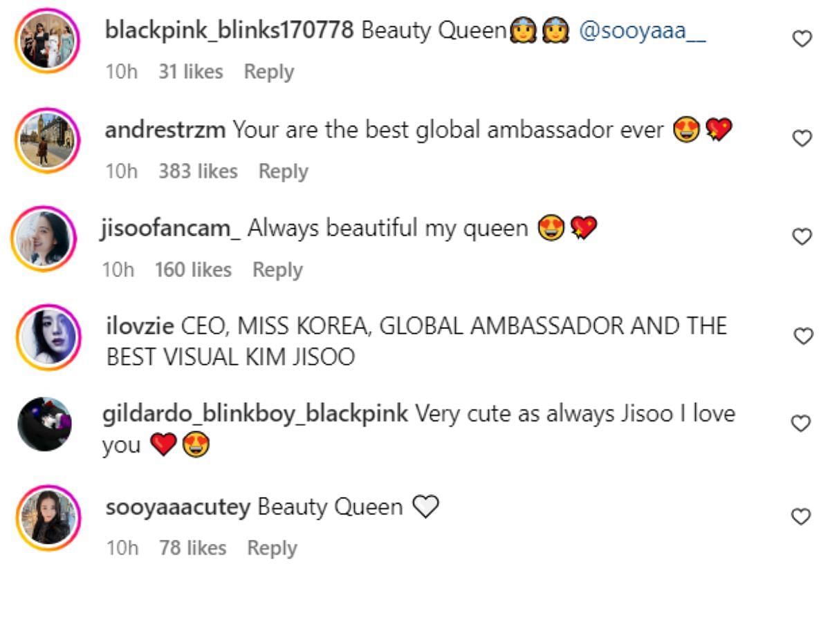 People calling Jisoo queen after witnessing her new look for Dyson (Image via Sportskeeda)