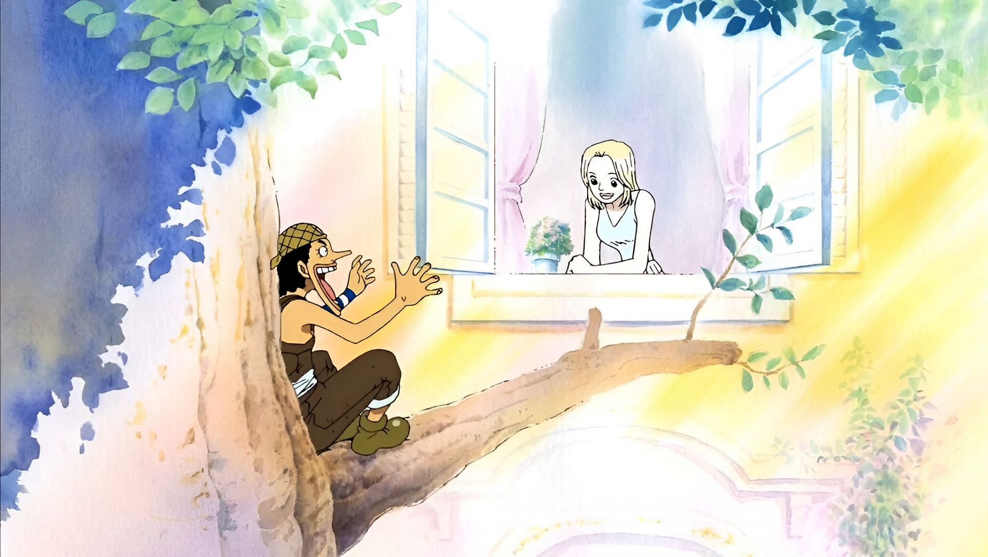 Usopp (left) and Kaya (right) as seen in the anime (Image via Toei Animation)