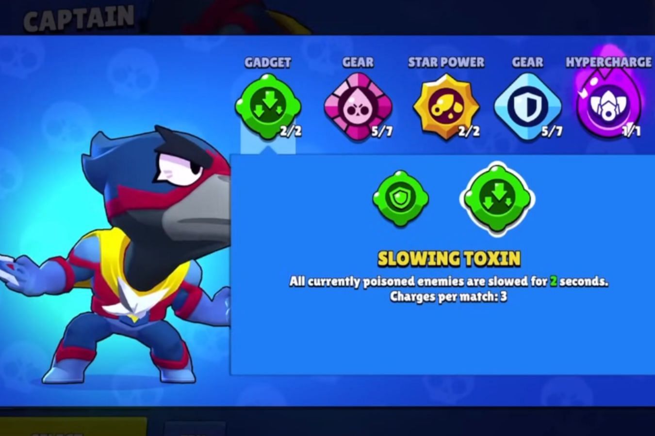 Brawl Stars Crow guide to reduce opponent&#039;s mobility (Image via Supercell)