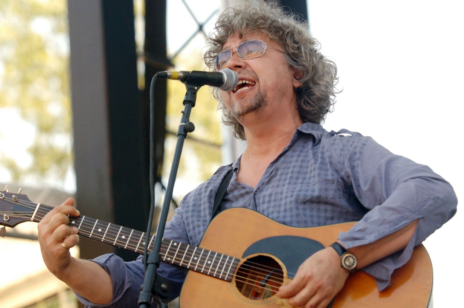 Karl Wallinger on stage (Photo by Jeff Gentner/Getty Images)