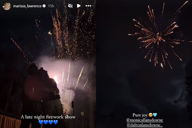Trevor Lawrence and wife Marissa experience 'pure joy' with a perfect late-night fireworks show