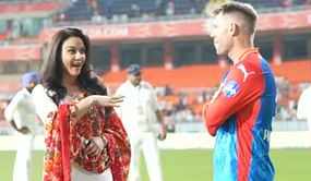 [Watch] Preity Zinta does Pushpa step during her interaction with David Warner after PBKS vs DC IPL 2024 clash