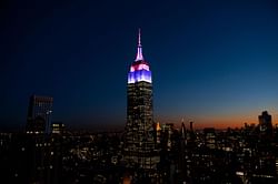 [WATCH] New York’s Empire State Building lights up as T20 World Cup 2024 trophy tour kicks off