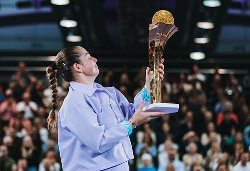 Jelena Ostapenko is the ninth seed at the Miami Open.