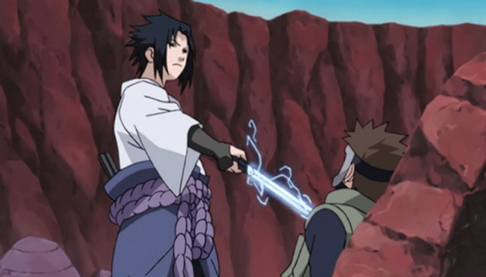 Sasuke as seen in the anime (image via Pierrot)