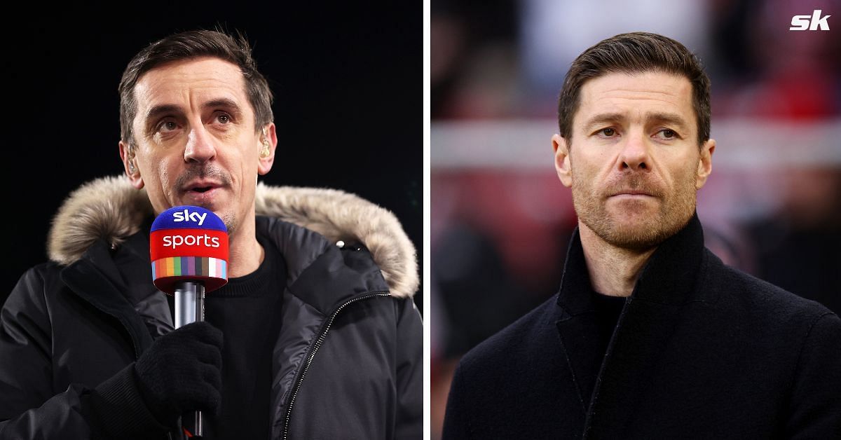 Gary Neville (left) and Xabi Alonso (right)