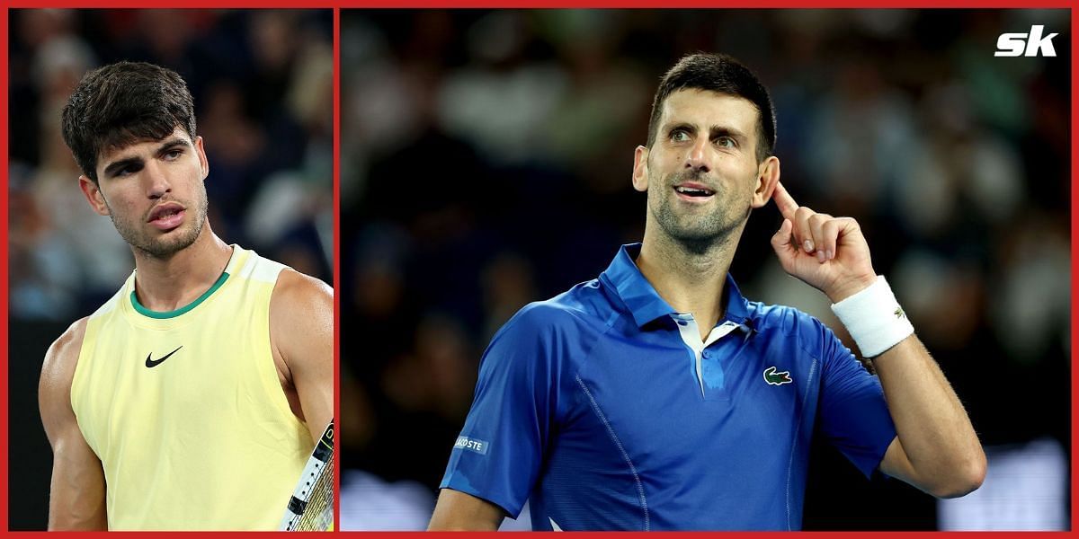 Carlos Alcaraz and Novak Djokovic will be the top two seeds.