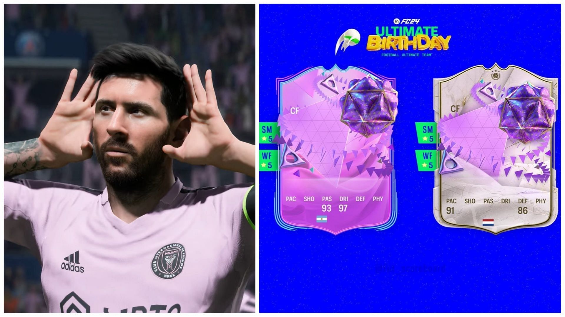 Messi and Gullit have been leaked as part of EA FC 24 Ultimate Birthday