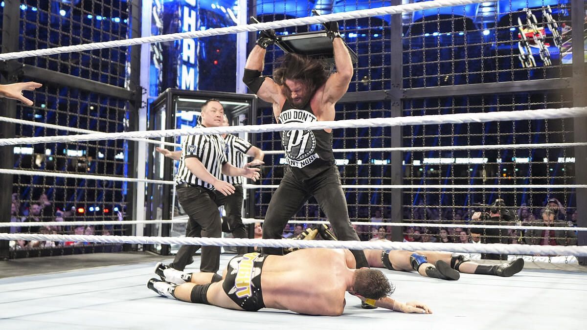 AJ Styles attacked LA Knight at Elimination Chamber