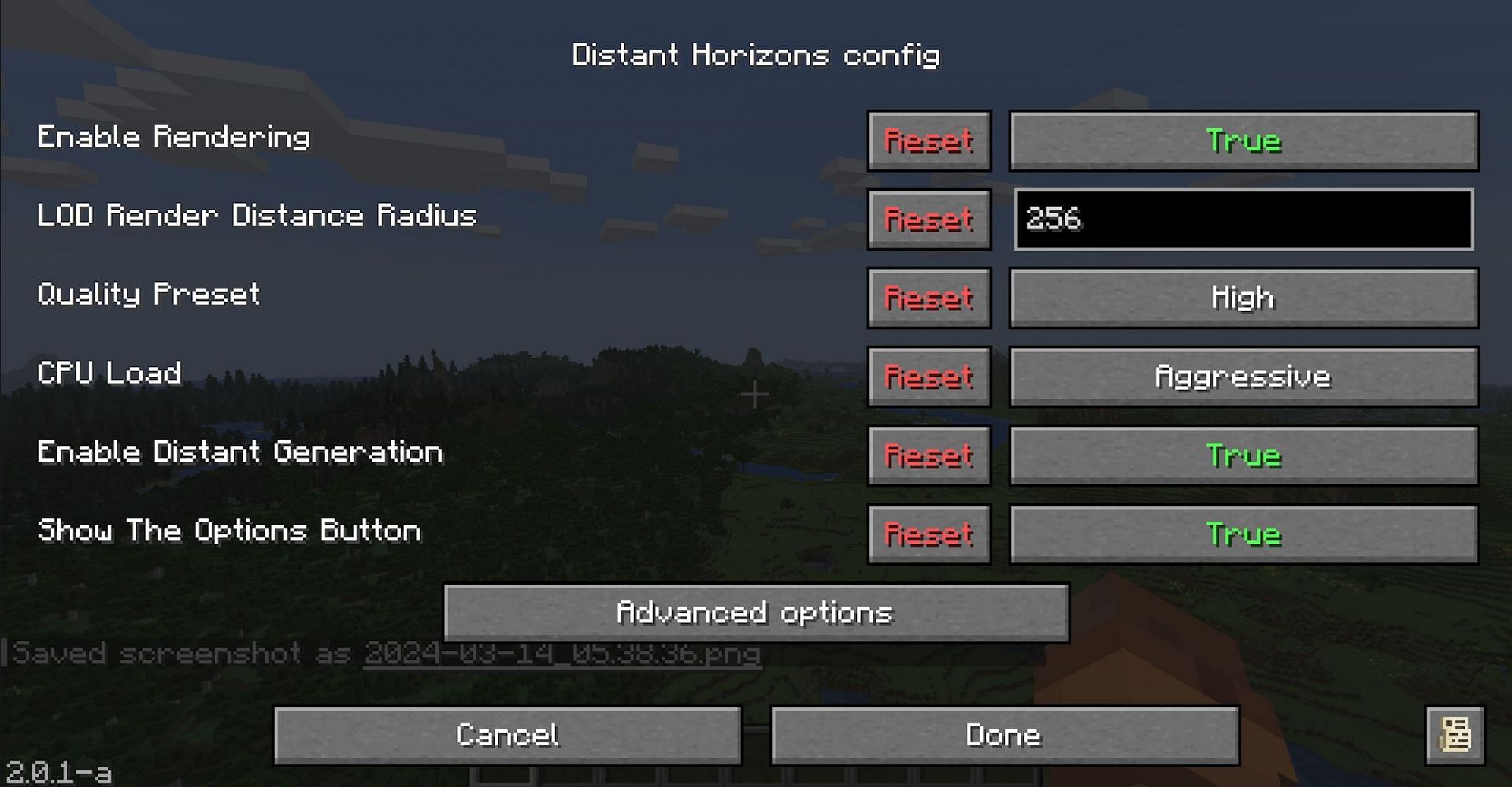 There are a lot of settings to potentially tweak as well (Image via Mojang)