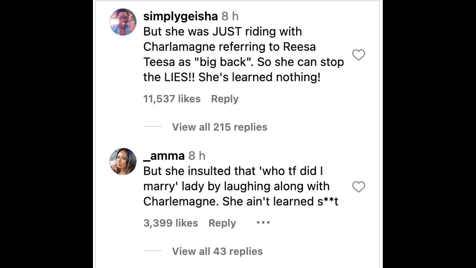 Social media users criticize Jess for accepting that she should not have trolled Chadwick in 2020 before his death. (Image via @theshaderoom/ Instagram)