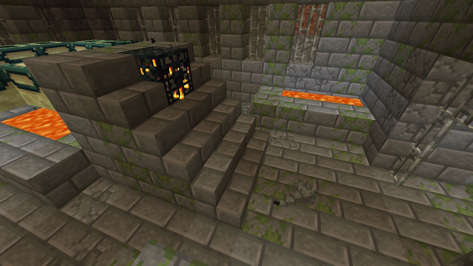 A silverfish in a portal room (Image via Mojang)