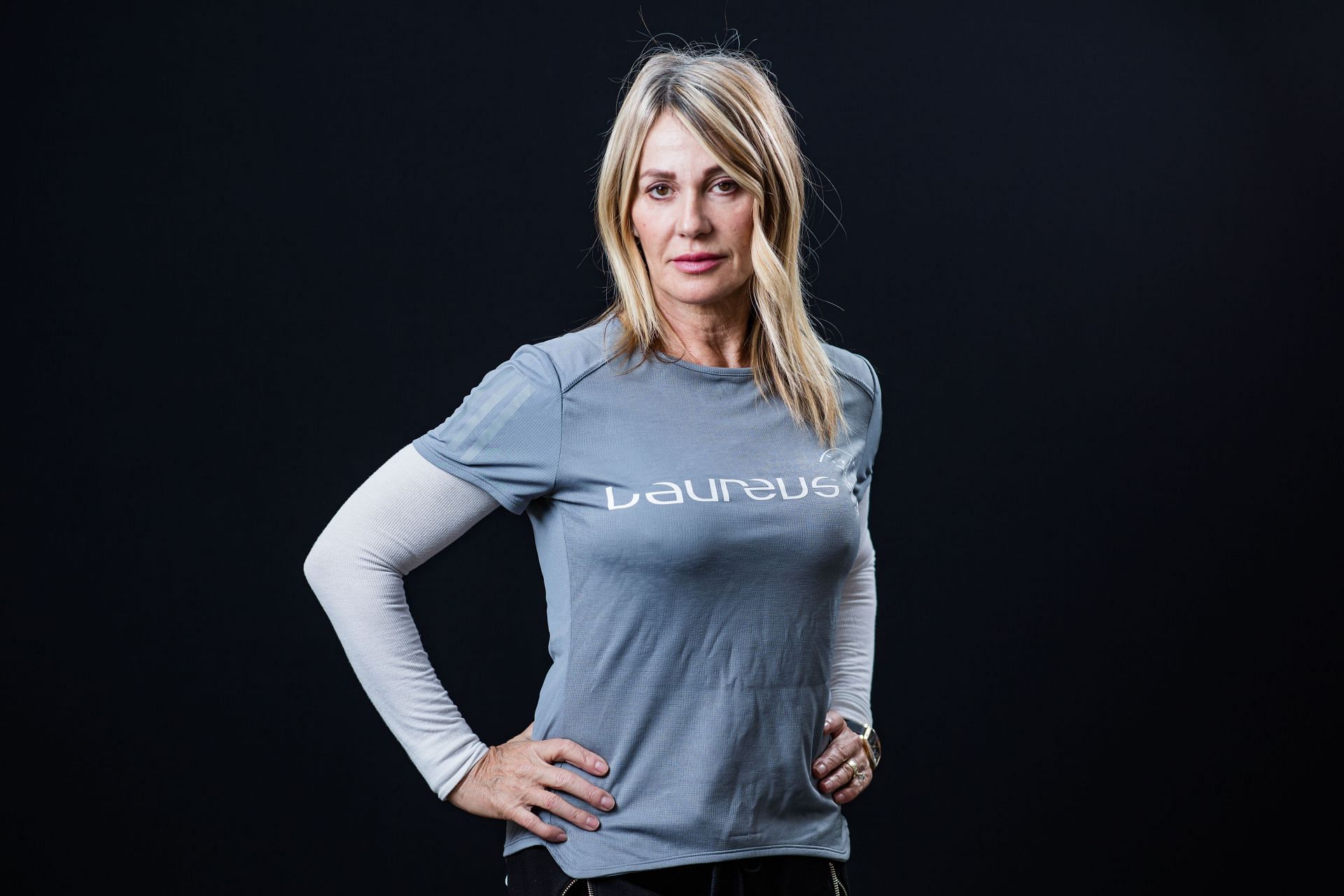 Nadia Comaneci during the 2018 Laureus World Sports Awards - Monaco