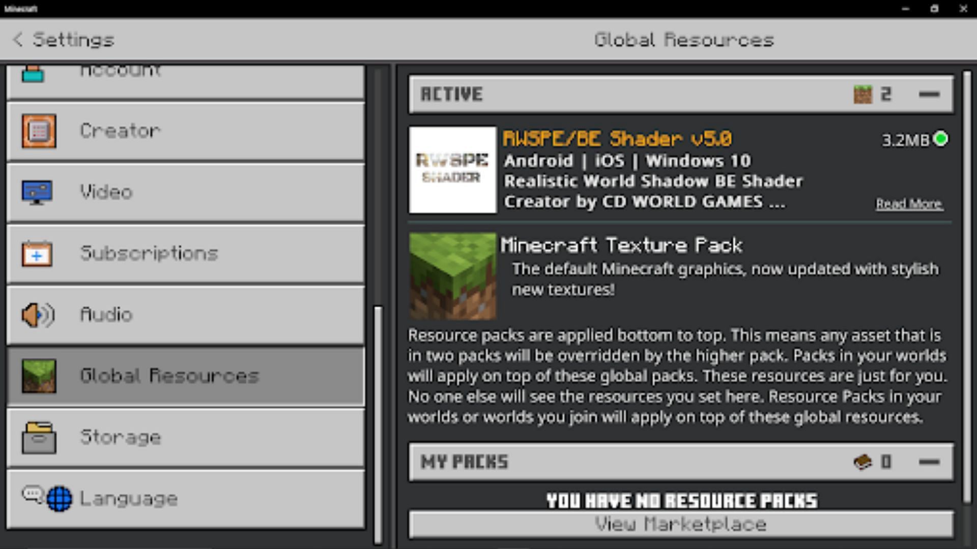 Most modern Minecraft shaders should be simple to install to Bedrock Edition (Image via Mojang)