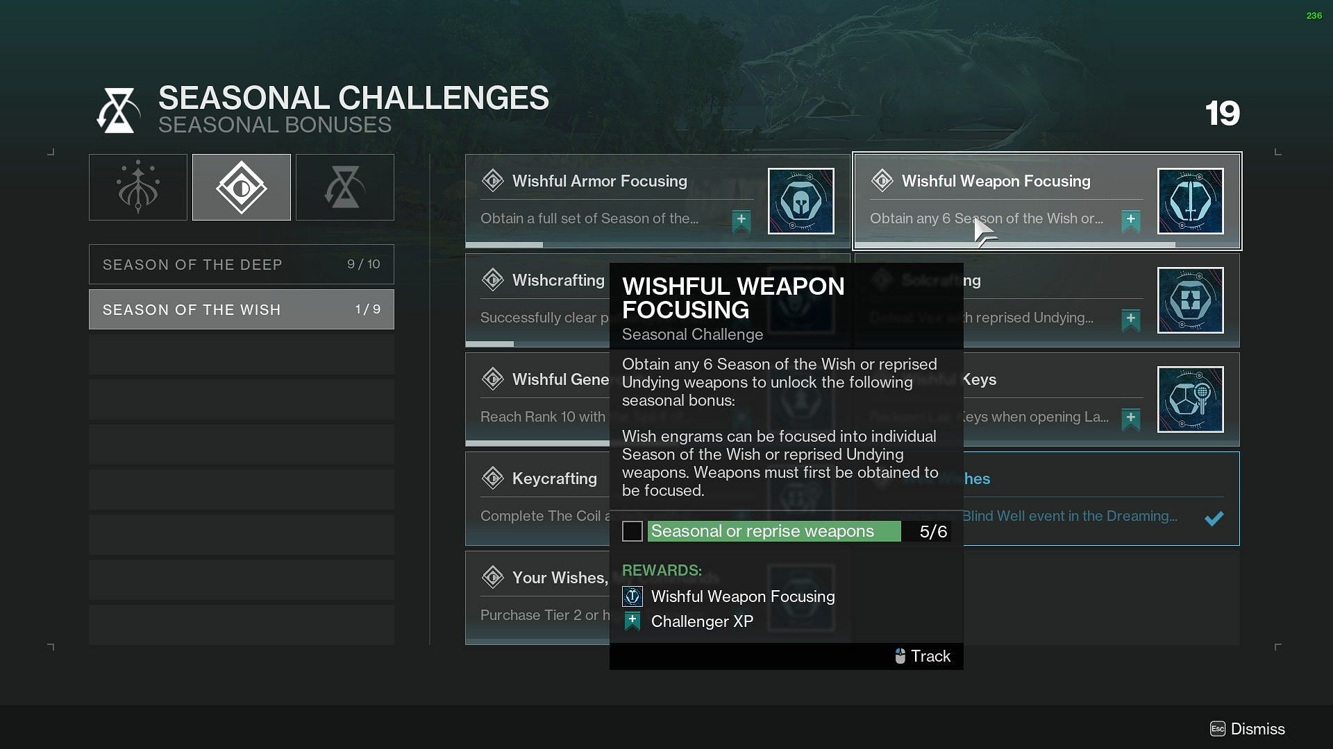 Wishful Weapon Decoding in Destiny 2 (Image via Bungie)