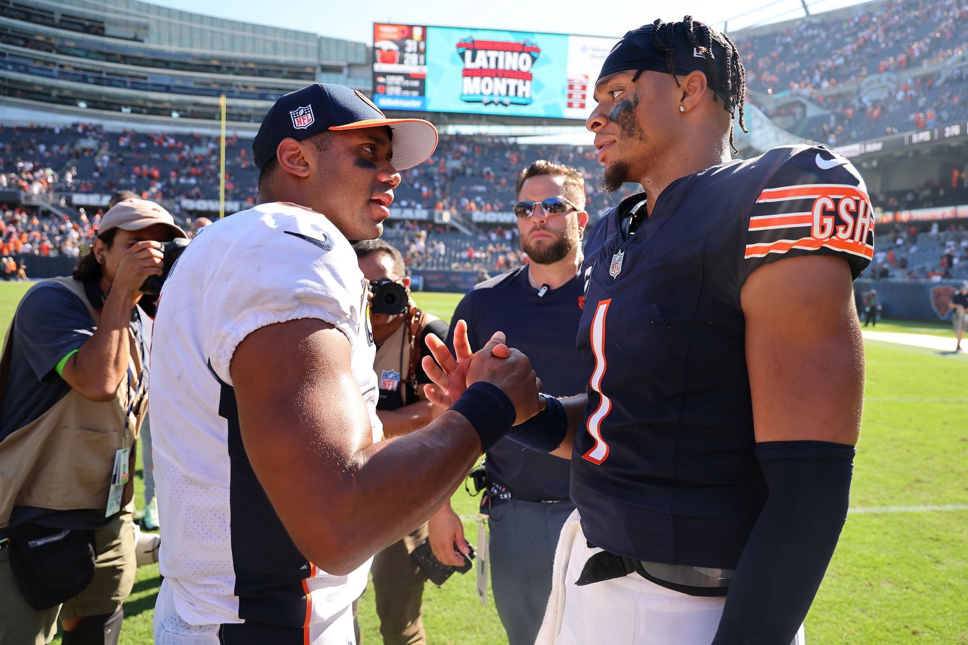 Justin Fields and Russell Wilson: Denver Broncos vs Chicago Bears