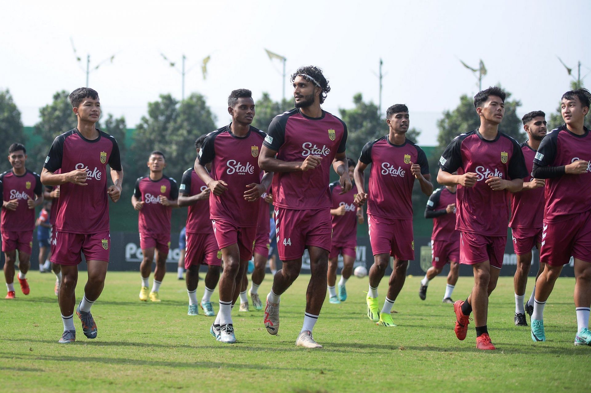 Hyderabad FC players in training. [Hyd FC]