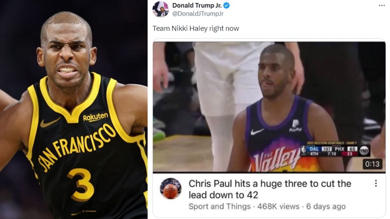 A Chris Paul meme was used by Donald Trump Jr. to take a shot at Nikki Haley. 
