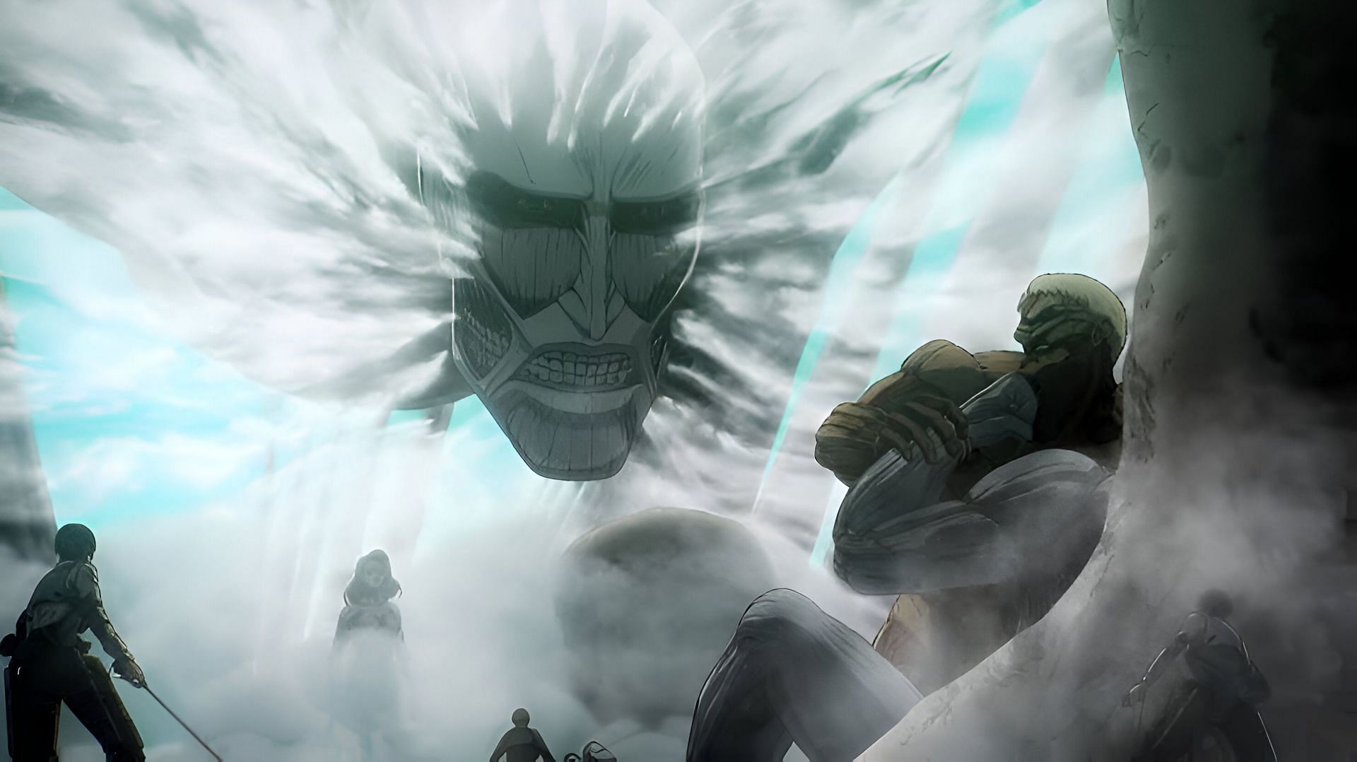 The Colossal Titan as seen in the anime (Image via MAPPA)