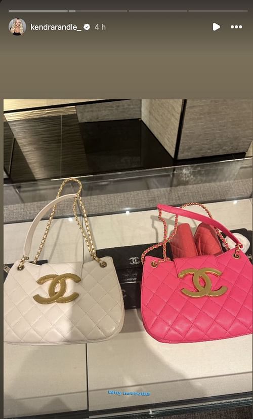 Kendra Randle flaunted both her Chanel bags during the Skechers shoot