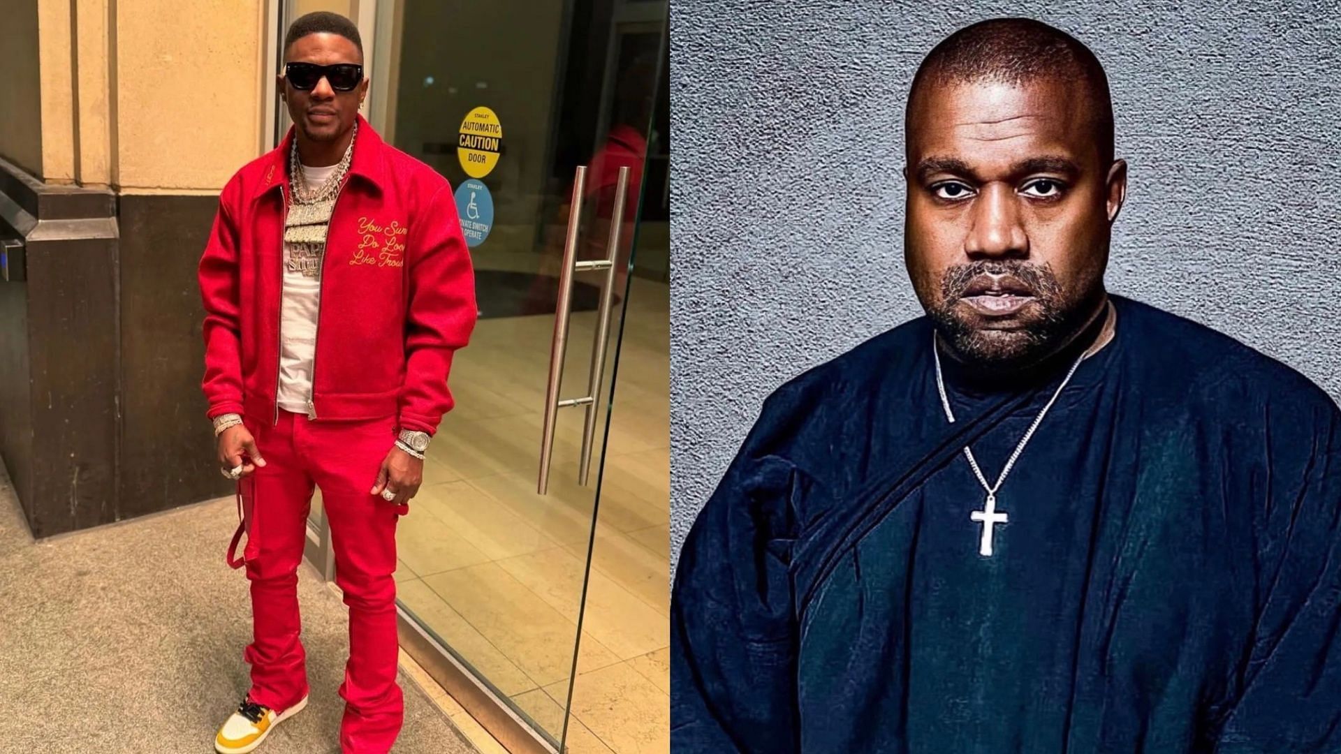 Boosie Badazz talks about Kanye West. (Images via Instagram/@yeezymafia &amp; @boosienewnewig)