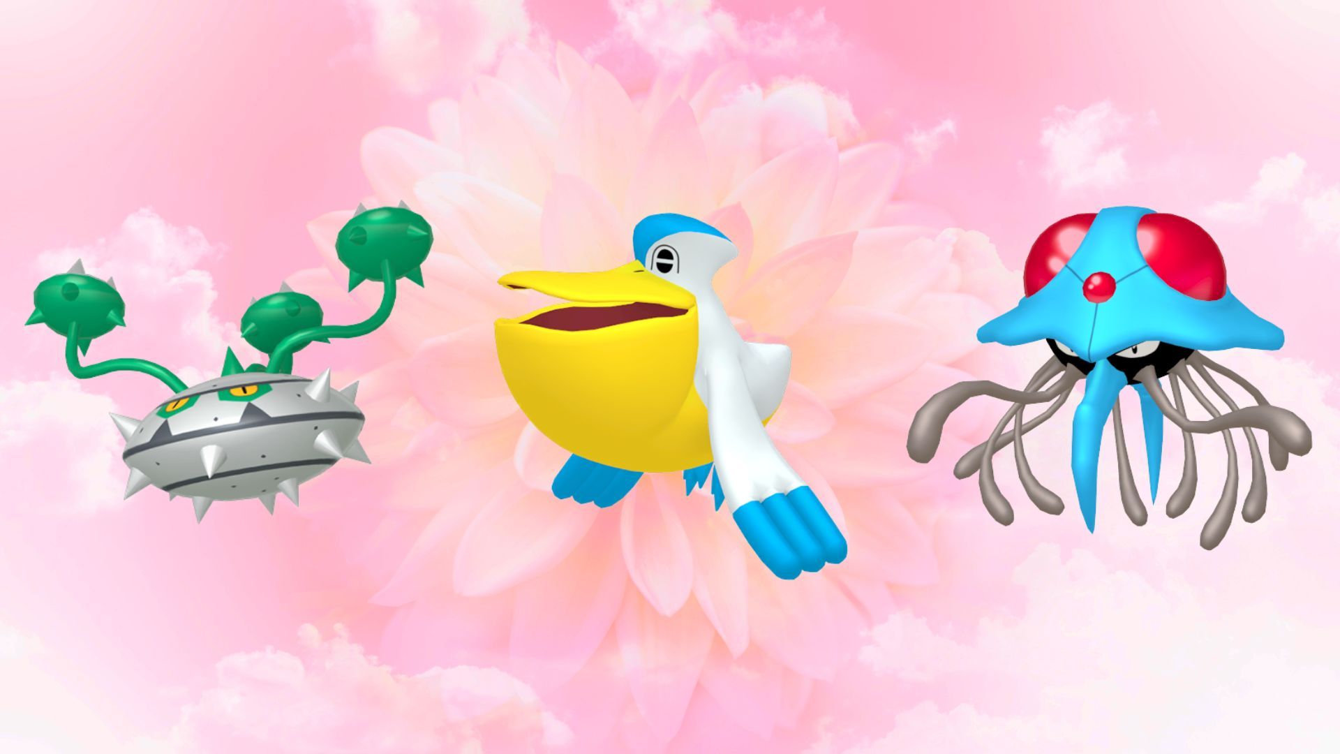 Ferrothorn, Pelipper, and Tentacruel (Image via TPC)