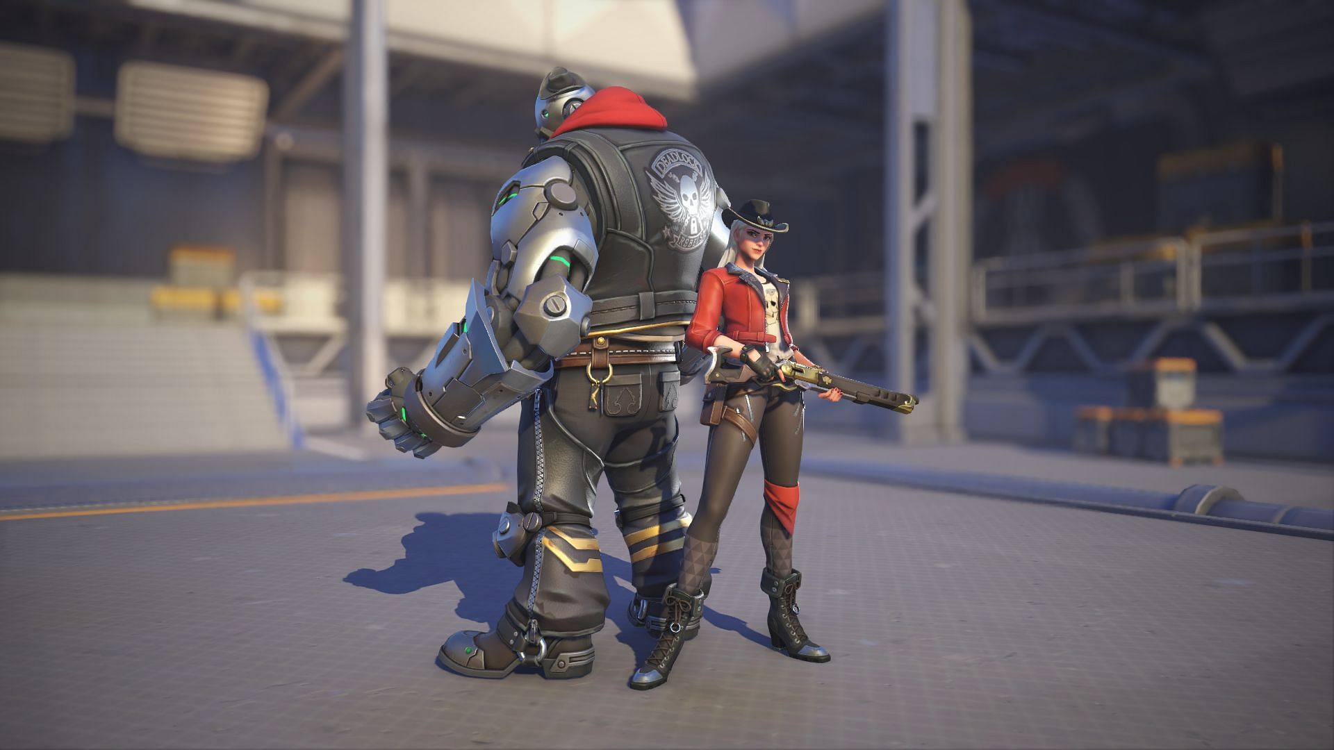 Deadlock Ashe is a dashing skin in Overwatch 2 (Image via Blizzard Entertainment)