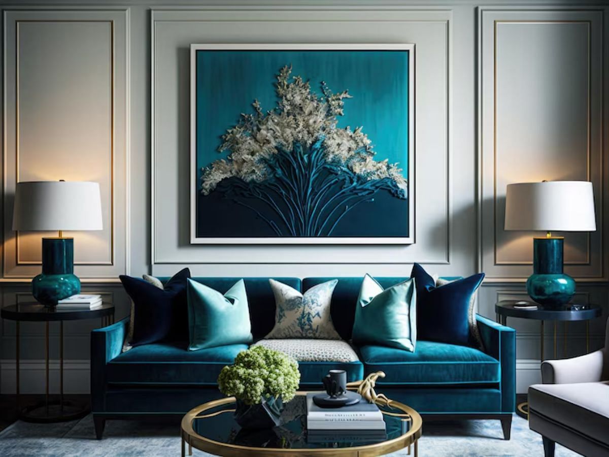 Curate a collection of fine art for luxurious decor (Image via Freepik)