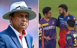 "Should be given an Oscar" - Sunil Gavaskar reacts as Virat Kohli and Gautam Gambhir hug each other in RCB vs KKR clash of IPL 2024