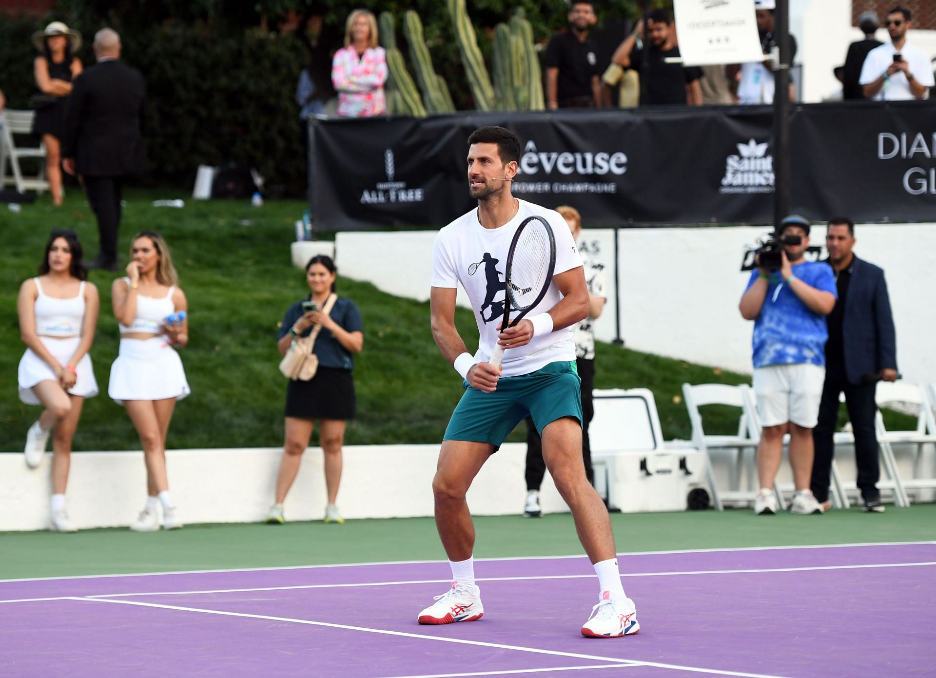 Novak Djokovic at the 20th Annual Desert Smash Hosted By Charlize Theron