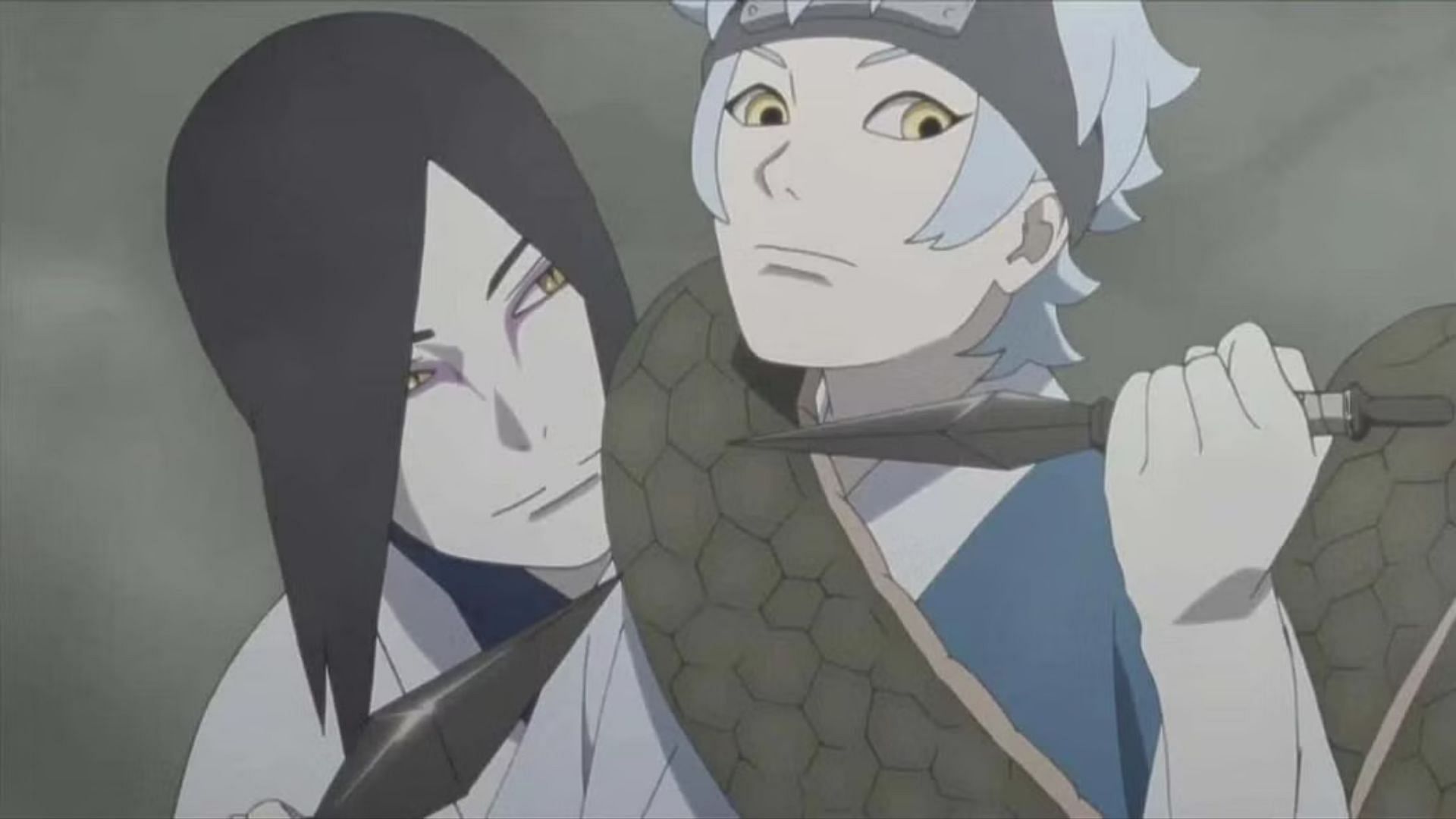 Orochimaru and Mitsuki as shown in the anime (Image via Studio Pierrot)