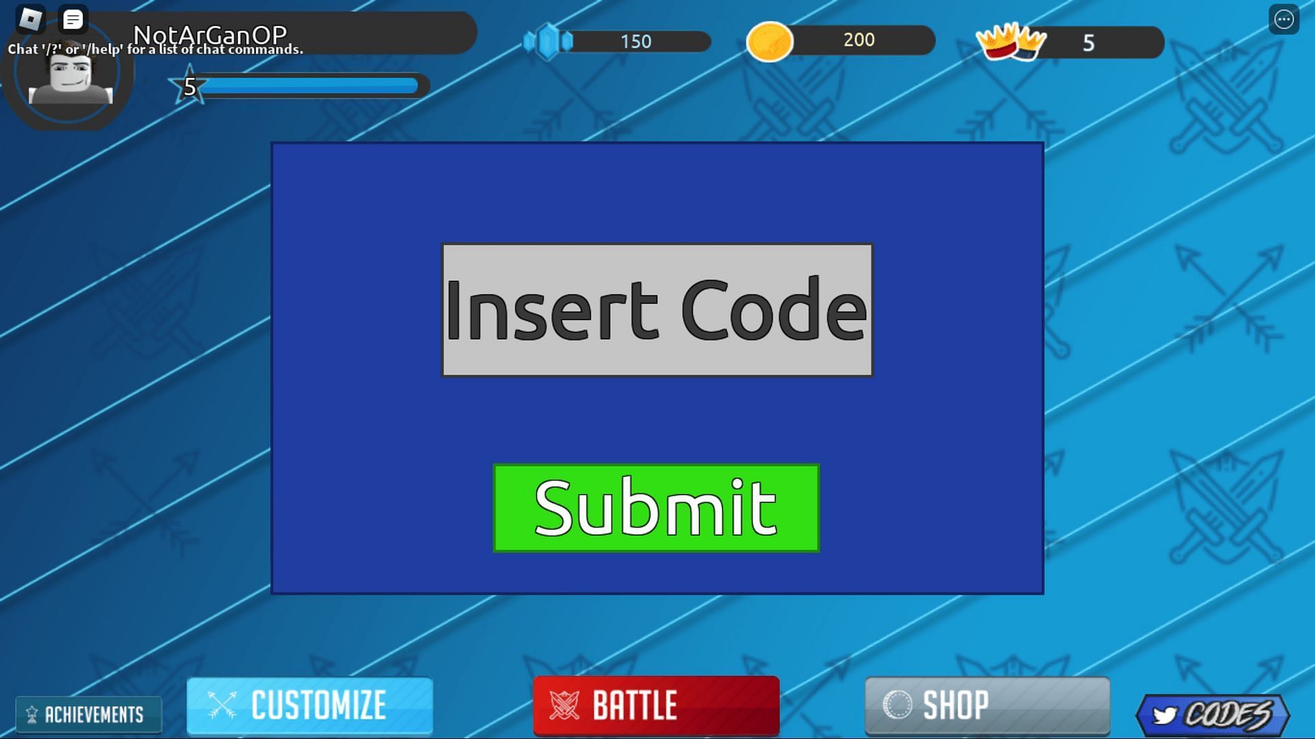 Redeem codes in Anime Royale with ease (Roblox || Sportskeeda)