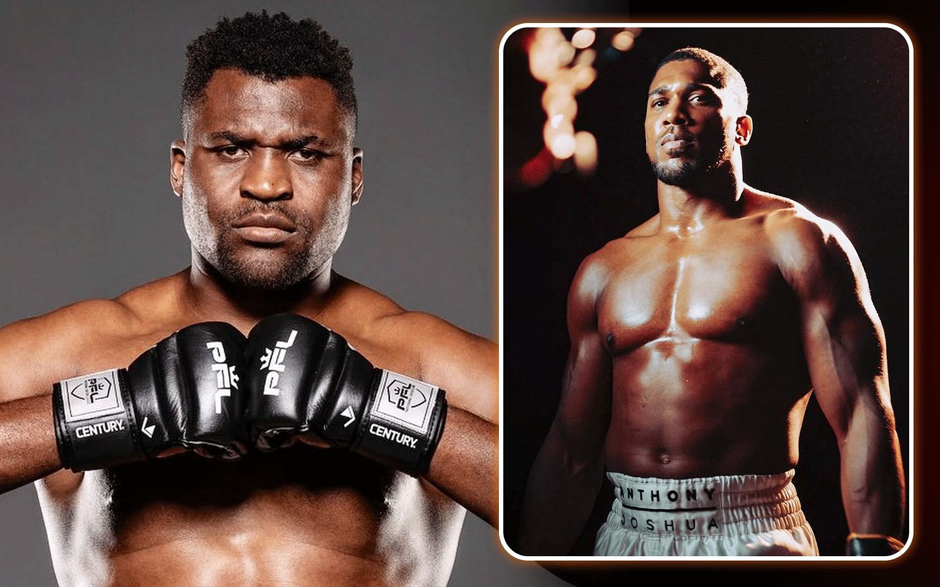 Former UFC fighter believes Francis Ngannou (left)&nbsp;will return to MMA following his fight against&nbsp;Anthony Joshua (right) [Image via: @francisngannou and @anthonyjoshua on Instagram]