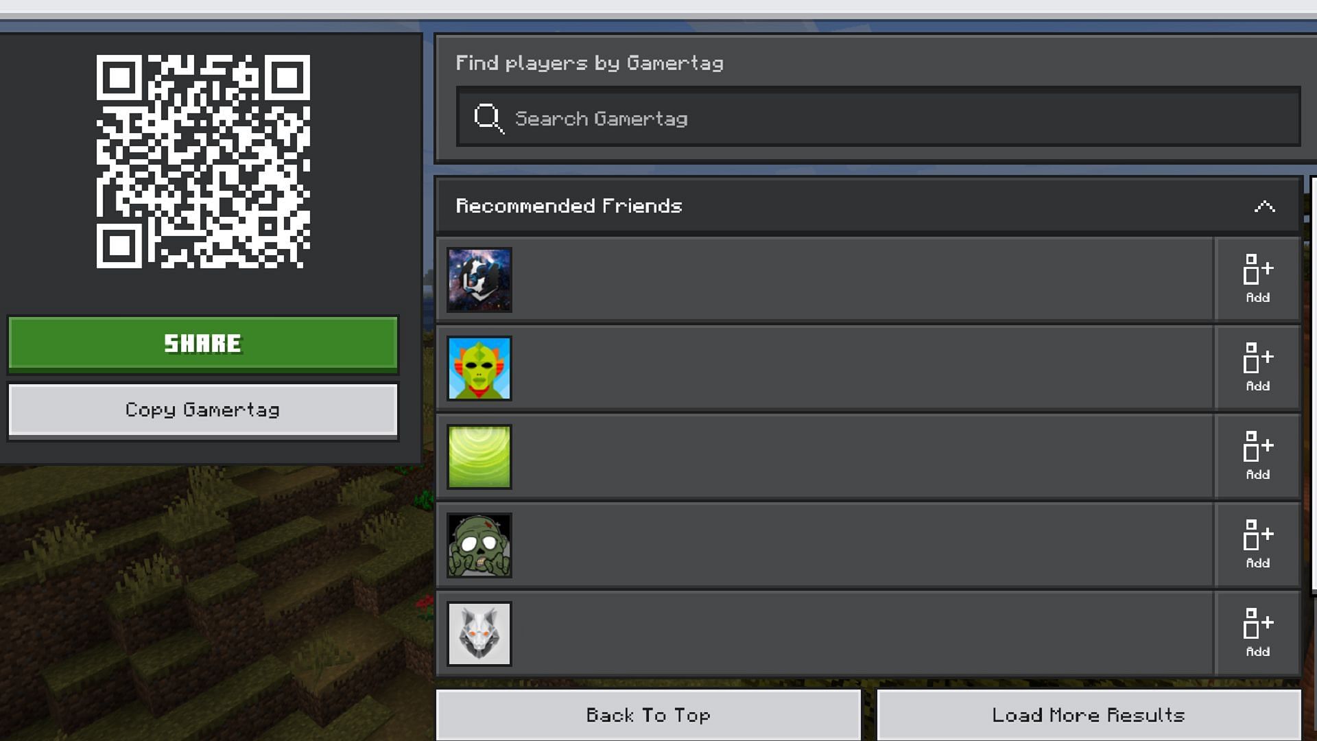 Minecraft Bedrock&#039;s Friends tab received a few improvements to its UI in Preview 1.20.80.23 (Image via Mojang)