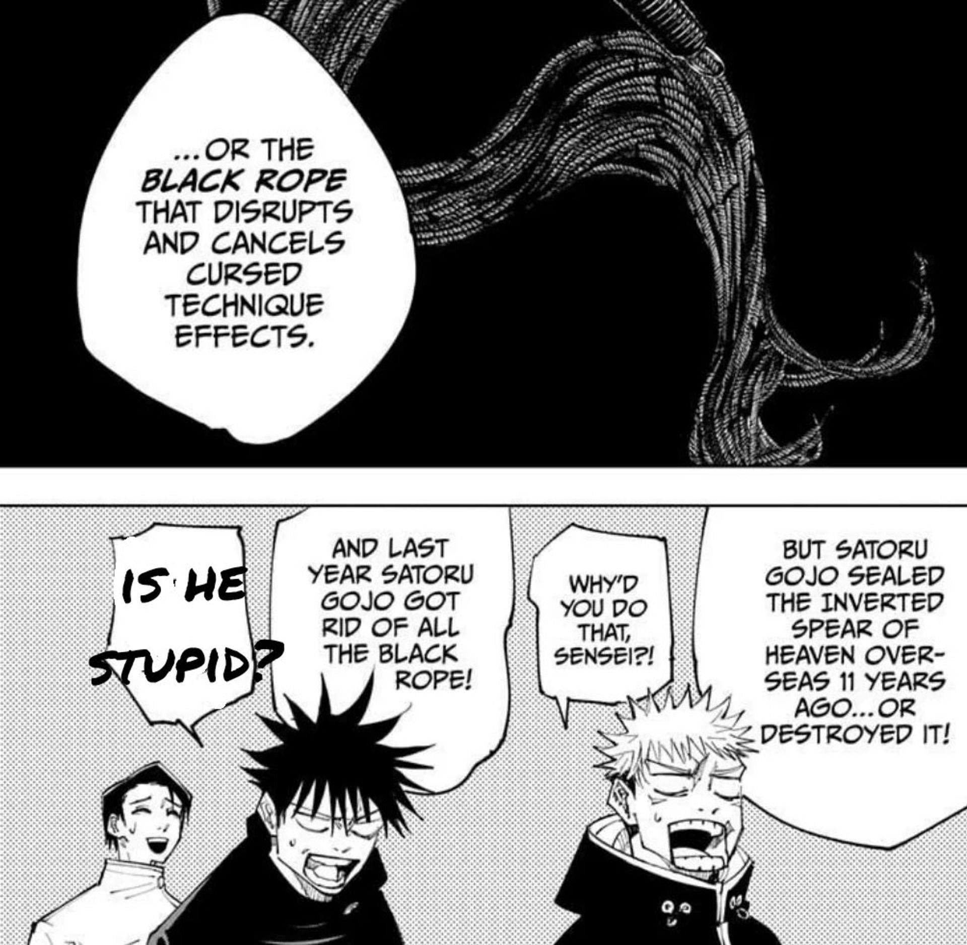 Discussions on the Black Rope used by Miguel in Jujutsu Kaisen (Image via Gege Akutami, Sheuisha)