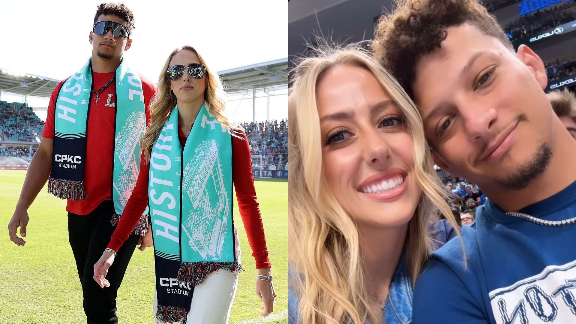 Brittany and Patrick Mahomes attended a Dallas Mavericks game after being present at the opening of the Kansas City Current