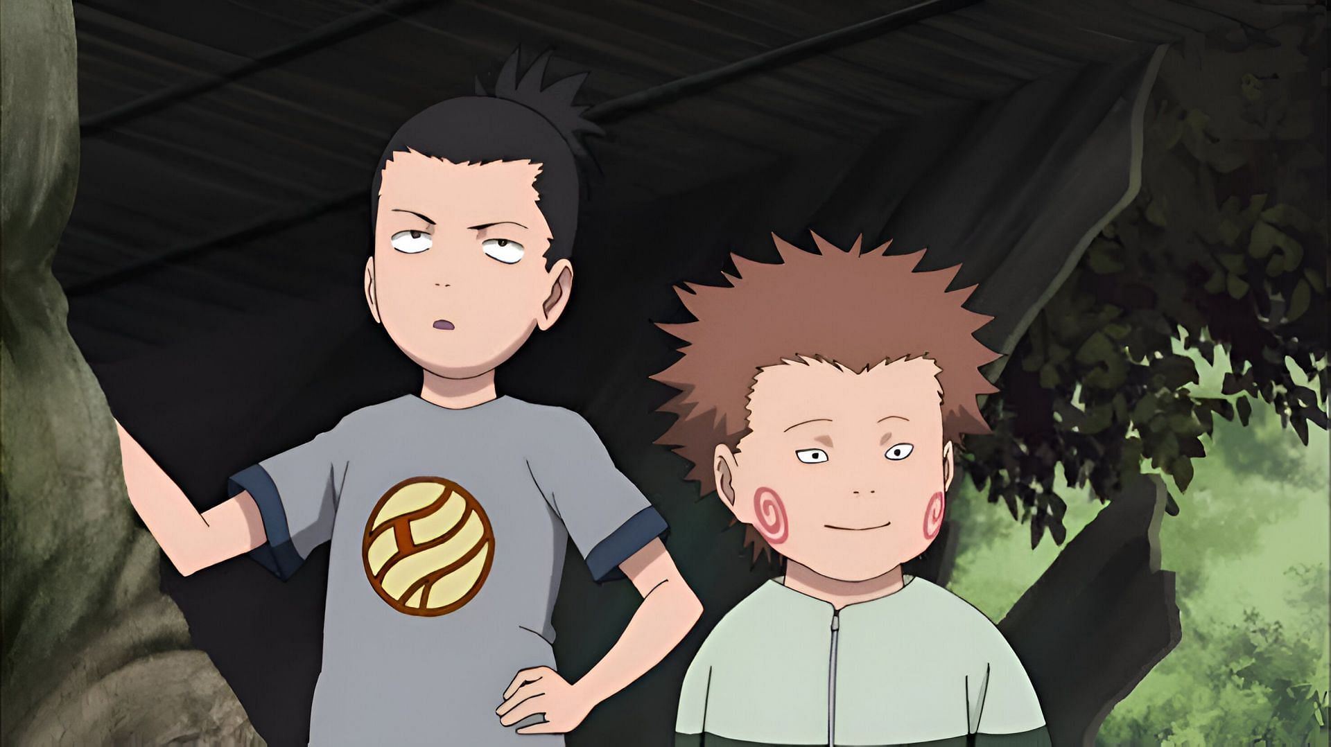 Shikamaru (left) and Choji (right) as seen in the anime (Image via Studio Pierrot)
