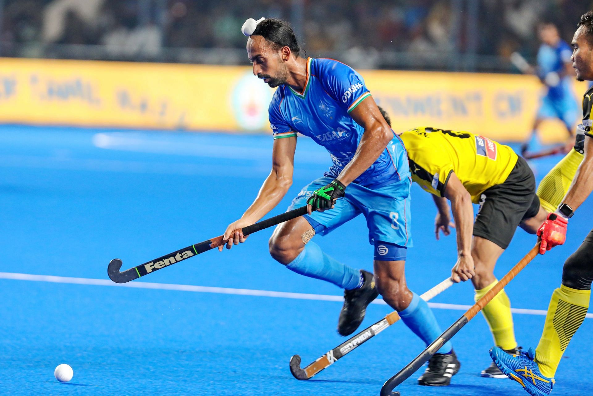 Hardik Singh in action