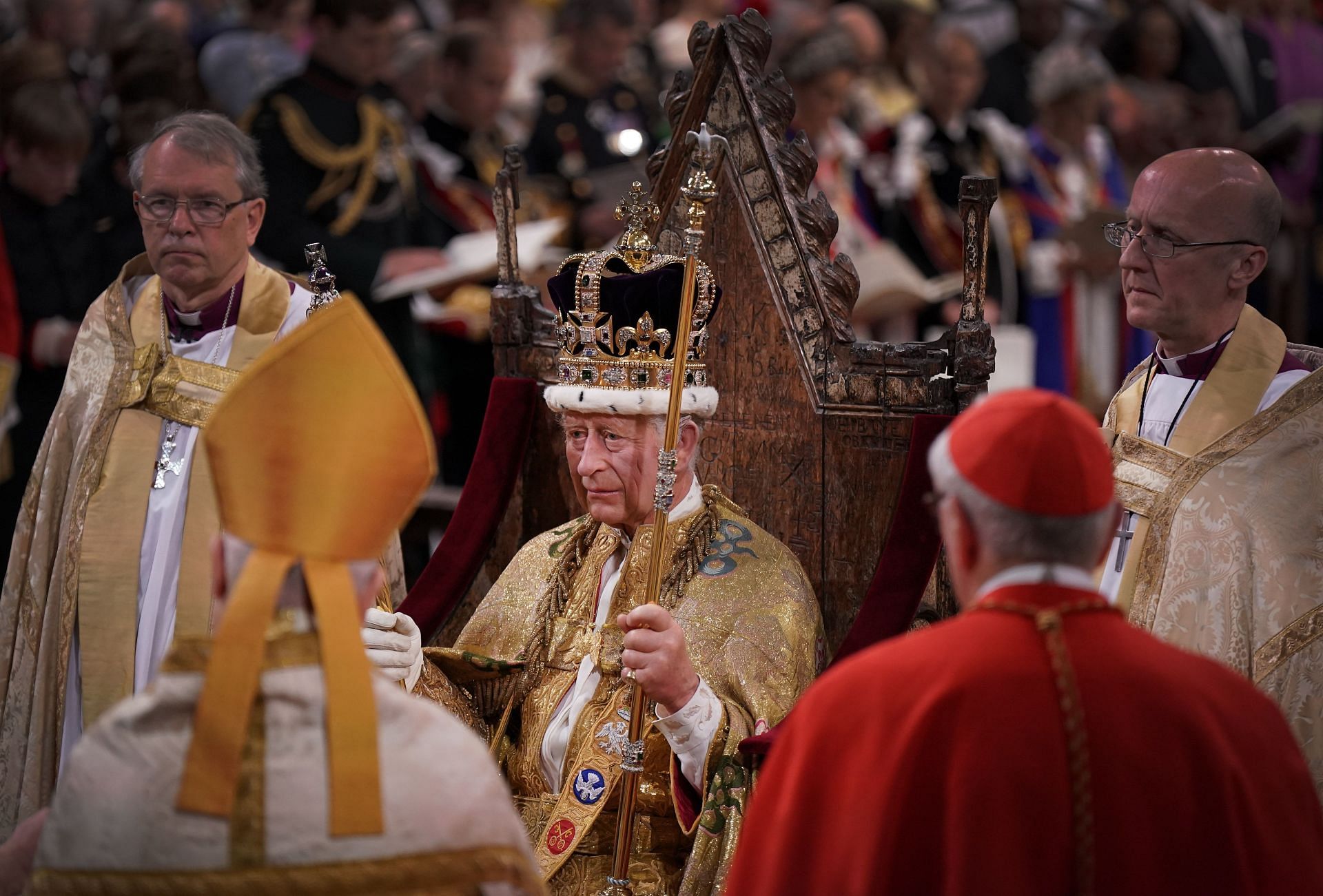 His Majesty King Charles III on his Coronation Day (Photo by Victoria Jones - WPA Pool/Getty Images)