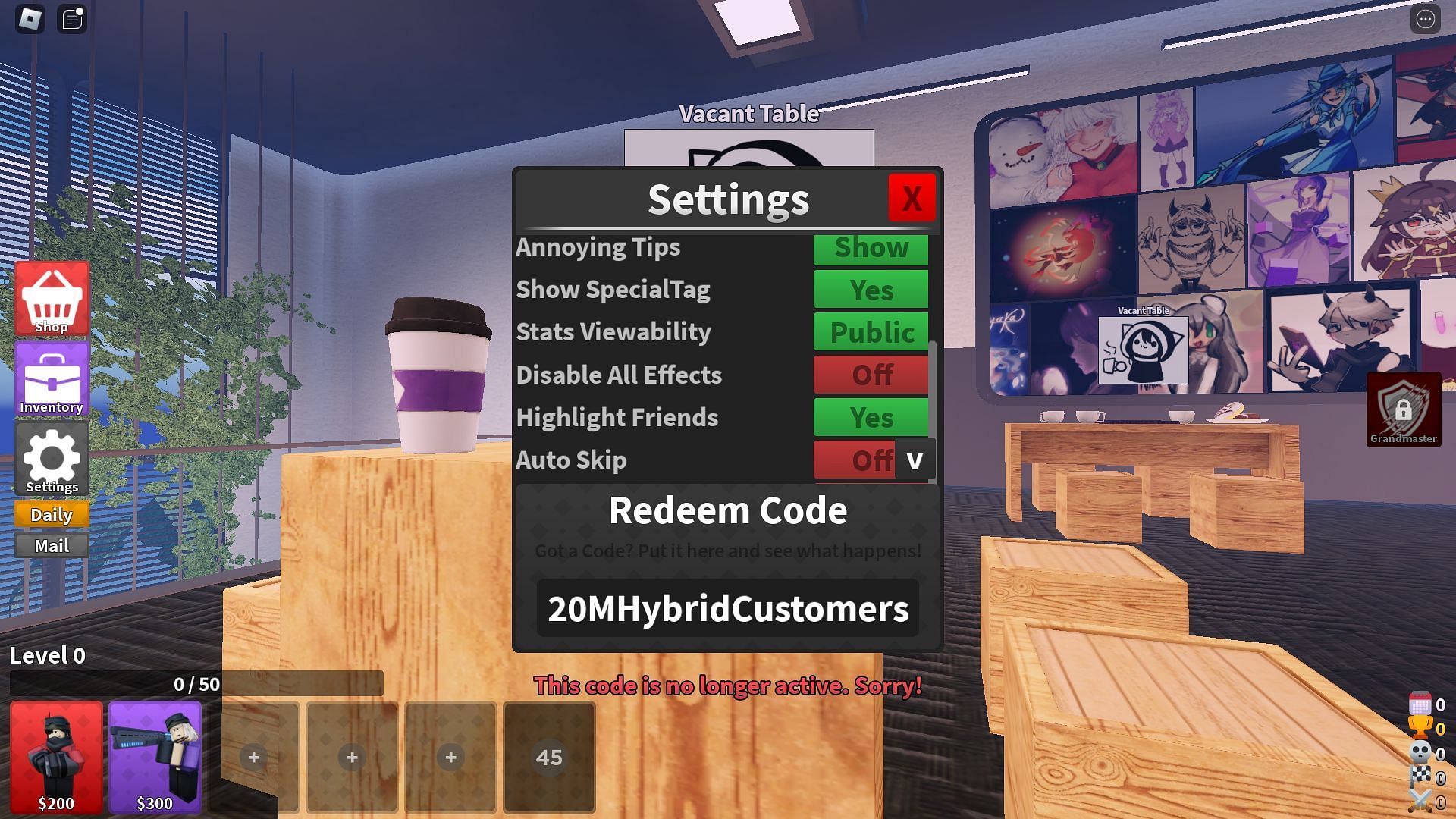 Troubleshooting codes for Arena Tower Defense (Image via Roblox)